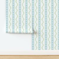 Small Romaine and Aviary Blue on White Charlie Stripe copy