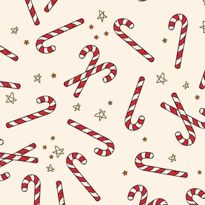 Candy canes and stars