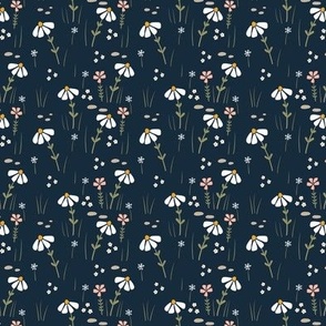 Wildflower Daisy Pattern Small Scale