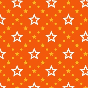 Orange Halloween Stars