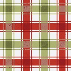 green and red christmas plaid