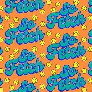 so fetch - turquoise and orange