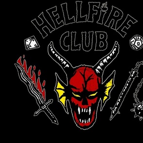 Hellfire Club - Black Text on Black V3.0