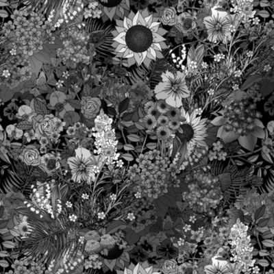 Botanic Garden in Black and White (small scale) 