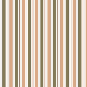 Earth tone neutral stripes - small format