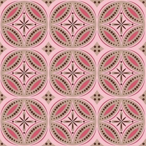 Moroccan Tiles (Pink/Brown)