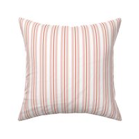 Holiday Stripe in pink and neutrals 1 inch