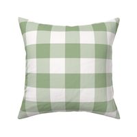 2 Inch Buffalo Check Sage Green and White