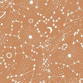 Star Constellation White Tawny Large