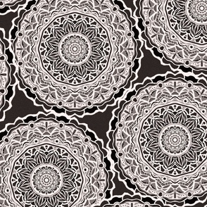 Black and White Mandala Collage