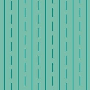Hwy Stripes, Turquoise and Teal