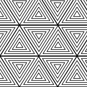 Bold Black and White Triangles