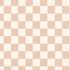 large scale checkerboard checkers wallpaper in Pink