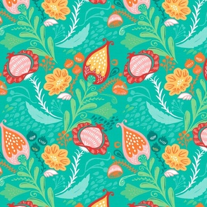 Freya Vibrant Garden Floral - Large