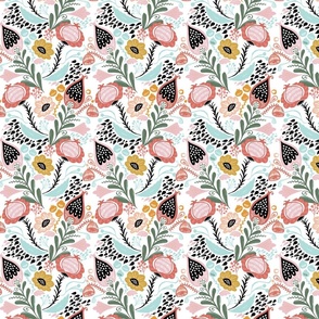 Freya Pastel Garden Floral