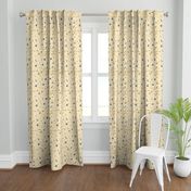 Retro Floral Curtains yellow (Mint Julip)