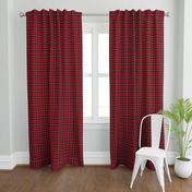 7" Red And The Blackest Wintry Highland Scottish cabincore Tartan