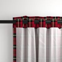 7" Red And The Blackest Wintry Highland Scottish cabincore Tartan