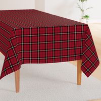 7" Red And The Blackest Wintry Highland Scottish cabincore Tartan