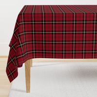 7" Red And The Blackest Wintry Highland Scottish cabincore Tartan