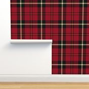 7" Red And The Blackest Wintry Highland Scottish cabincore Tartan