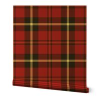 7" Red And The Blackest Wintry Highland Scottish cabincore Tartan