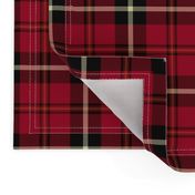 7" Red And The Blackest Wintry Highland Scottish cabincore Tartan