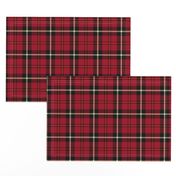 7" Red And The Blackest Wintry Highland Scottish cabincore Tartan