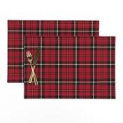 7" Red And The Blackest Wintry Highland Scottish cabincore Tartan