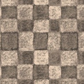 Check Pattern - textured sepia