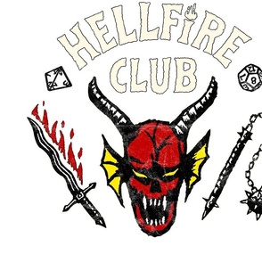 Hellfire Club - White Text on White V3.0