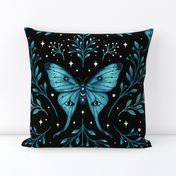 Mystical Butterfly-Turquoise-Larger Pattern-Repeating in every 20 inches