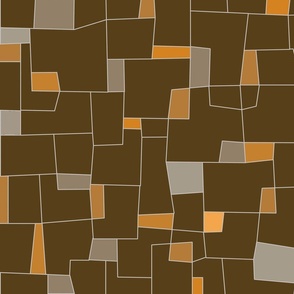   Cubist Tiles Brown