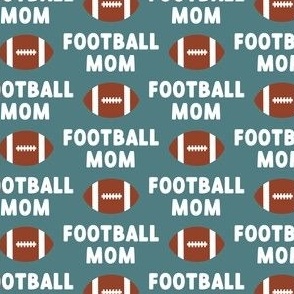Football mom - teal - LAD22