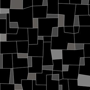   Cubist Tiles Gray Black