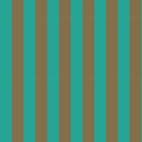 Teal/Brown Stripes