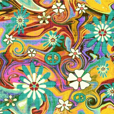 1960s psychedelic wallpaper