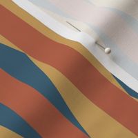 Kite stripes- Orange, Gold, and Navy 