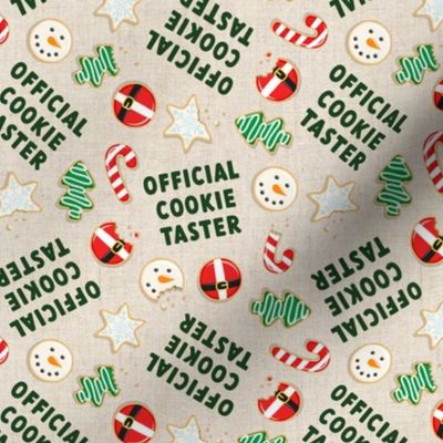 Official Cookie Taster - Christmas Sugar Cookies - natural - LAD22