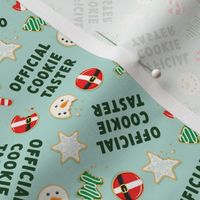 (small scale) Official Cookie Taster - Christmas Sugar Cookies - mint - LAD22