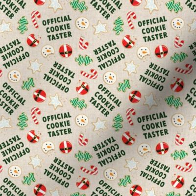 (small scale) Official Cookie Taster - Christmas Sugar Cookies - natural - LAD22