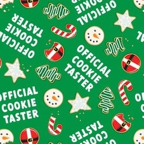 Official Cookie Taster - Christmas Sugar Cookies - green - LAD22