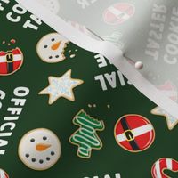 Official Cookie Taster - Christmas Sugar Cookies - dark green - LAD22