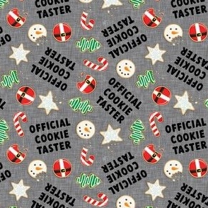(small scale) Official Cookie Taster - Christmas Sugar Cookies - grey - LAD22
