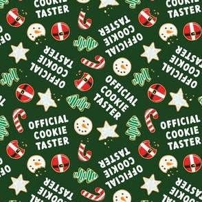 (small scale) Official Cookie Taster - Christmas Sugar Cookies - dark green - LAD22