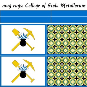 mug rugs: College of Scola Metallorum (SCA)