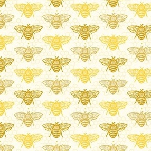 Honey Gold Sweet Bees Large Honeycomb by Angel Gerardo - Small Scale