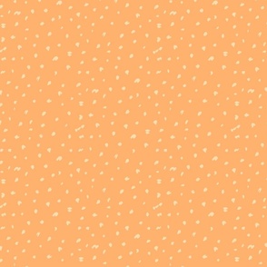 Painted spots yellow on orange by Jac Slade