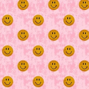 Smiley faces - grunge