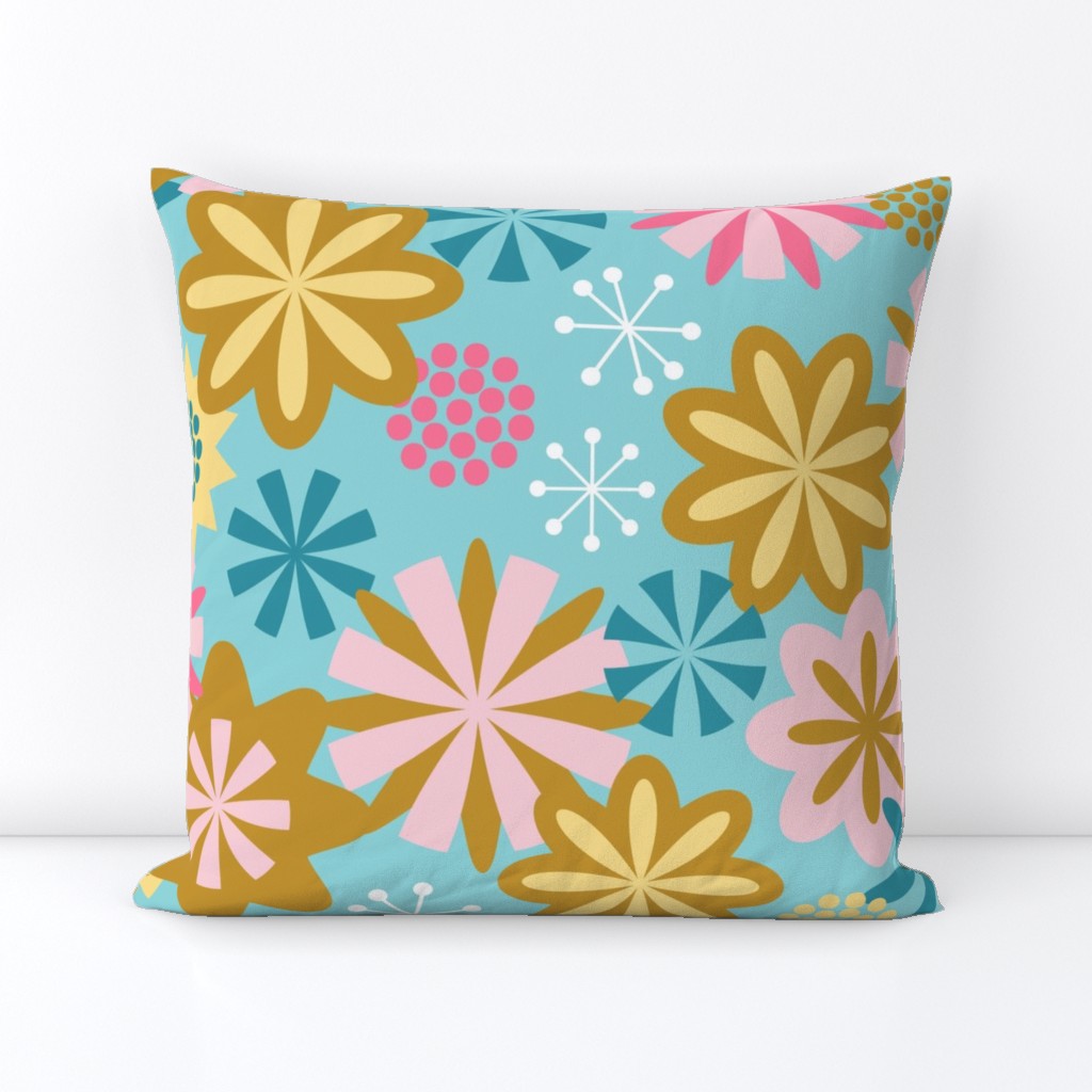 Retro Flowers -LARGE